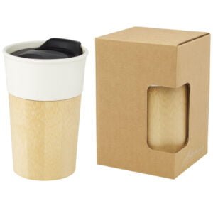 Pereira 320 ml Porcelain Mug With Bamboo Out...