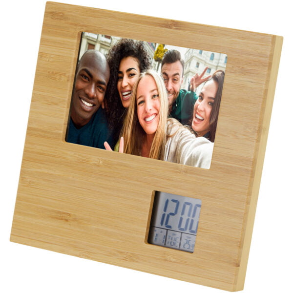 Sasa Bamboo Photo Frame With Thermometer