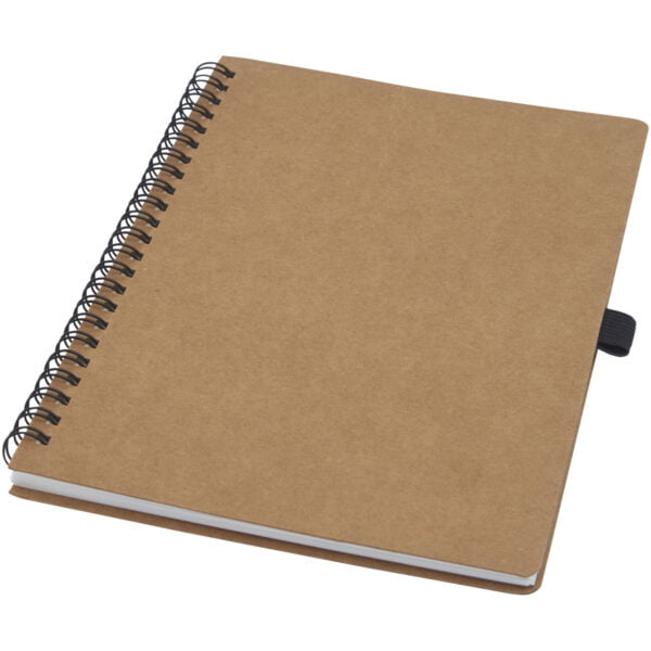 Cobble A5 Wire O Recycled Cardboard Notebook With Stone Paper