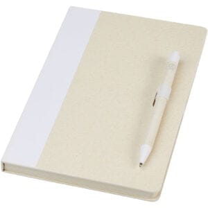 Dairy Dream A5 Size Reference Recycled Milk Cartons Notebook And Ballpoint Pen Set