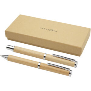 Apolys Bamboo Ballpoint And Rollerball Pen G...