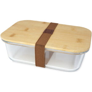 Roby Glass Lunch Box With Bamboo Lid