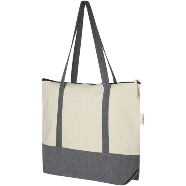 Repose 320 G M%C2%B2 Recycled Cotton Zippered Tote Bag 10L