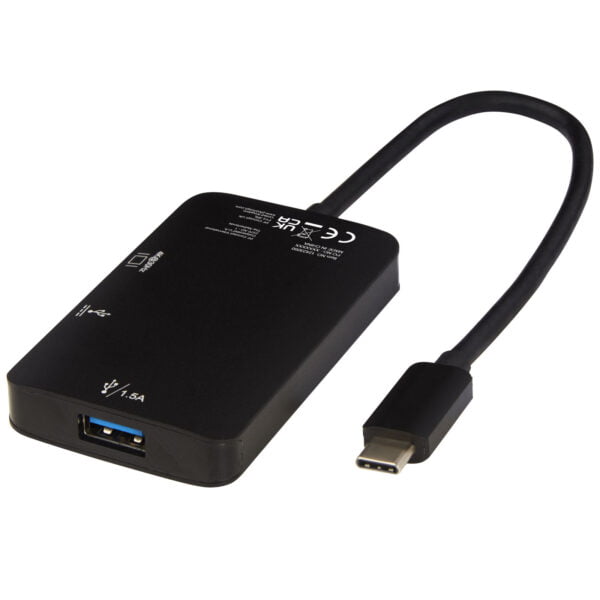 Adapt Aluminum Type C Multimedia Adapter Usb A Type C Hdmi