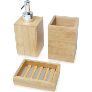 Hedon 3 Piece Bamboo Bathroom Set