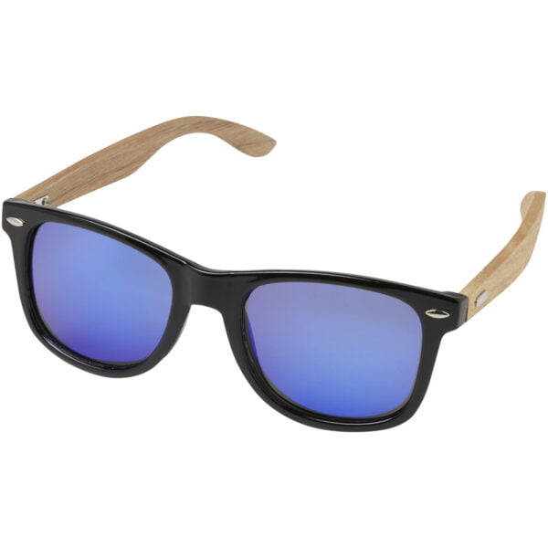 Hiru Rpet Wood Mirrored Polarized Sunglasses In Gift Box