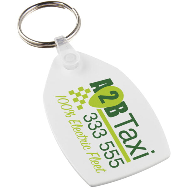 Tait Rectangular Shaped Recycled Keychain