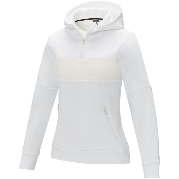 Sayan Womens Half Zip Anorak Hooded Sweater